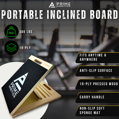 PRIME AMBITION®  Knees Over Toes Collapsible Slant Board