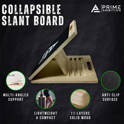 PRIME AMBITION®  Knees Over Toes Collapsible Slant Board