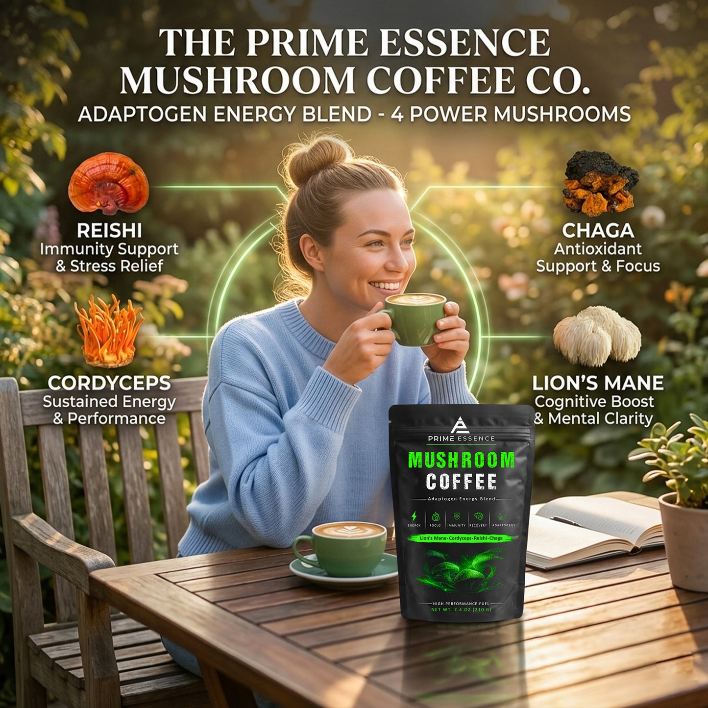 PRIME VITALITY MUSHROOM COFFEE