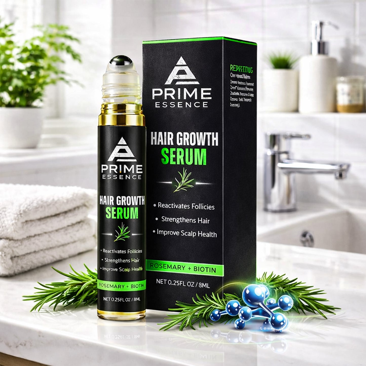 PRIME ESSENCE ROSEMARY HAIR GROWTH ROLL-ON SERUM
